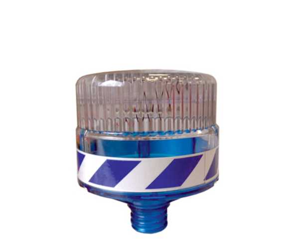 11821 FL M Solar Flaşörlü Ledli Uyarı Lambası MAVİ